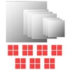vidaXL Conjunto de espejos de pared cuadrados vidrio 7 piezas