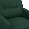 vidaXL Sill&oacute;n de masaje el&eacute;ctrico tela verde oscuro