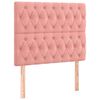vidaXL Cama box spring con colch&oacute;n terciopelo rosa 120x190 cm