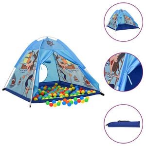 vidaXL Tienda de juegos para niños con 250 bolas azul 120x120x90 cm