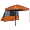 vidaXL Juego de Tienda de Camping 2 uds. 4 personas Naranja
