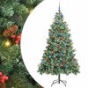 vidaXL &Aacute;rbol de Navidad artificial 300 LED Blanco C&aacute;lido PVC y Metal