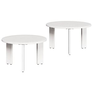 vidaXL Mesa de Caf&eacute; 2 pcs Madera maciza de Pino