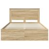 vidaXL Estructura de cama Sonoma 140 x 200 cm Madera de pino macizo