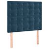 vidaXL Cama box spring con colch&oacute;n terciopelo azul oscuro 80x200 cm