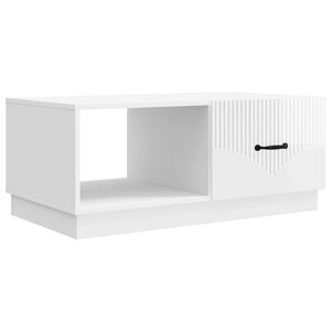 vidaXL Mesa de Caf&eacute; Brillante 90 x 50 x 37 cm Madera de Ingenier&iacute;a