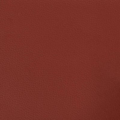 vidaXL Banco de cuero sintético rojo vino tinto 70x35x41 cm