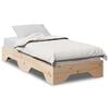 vidaXL Estructura de cama sin colch&oacute;n apilable 75x190 cm madera maciza