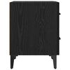 vidaXL Mueble de cama con cajón 2 pcs Roble negro 40 x 35 x 47.5 cm