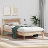 vidaXL Estructura de cama Marr&oacute;n 90 x 200 cm Madera de pino macizo