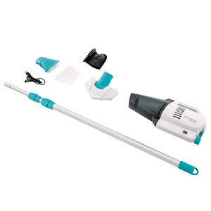 INTEX Aspiradora recargable para spa y piscina Blanco y Azul Claro PVC