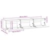 vidaXL Mueble de TV 3 piezas madera maciza de pino marr&oacute;n miel
