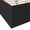 vidaXL Estructura de cama madera de ingeniería negra 120x190 cm