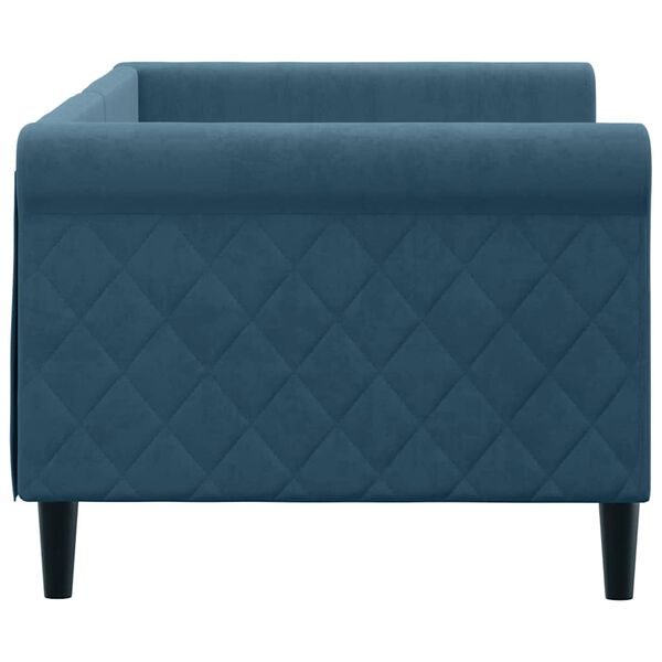 vidaXL Sof&aacute; cama sin colch&oacute;n terciopelo azul 80x200 cm