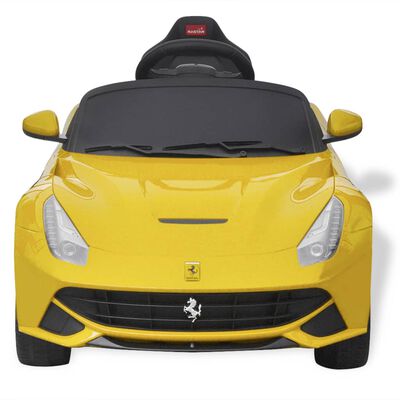 vidaXL coche correpasillos Ferrari F12 amarillo 6 V control remoto