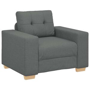 vidaXL Sill&oacute;n de tela gris oscuro 100x78x80 cm