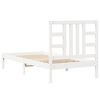 vidaXL Estructura de cama individual madera maciza blanco 90x190 cm