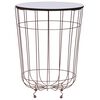 vidaXL Mesa de centro dorado &Oslash; 40 cm