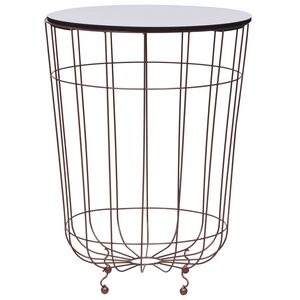 vidaXL Mesa de centro dorado &Oslash; 40 cm
