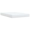 vidaXL Cama box spring con colch&oacute;n cuero sint&eacute;tico blanco 160x200 cm