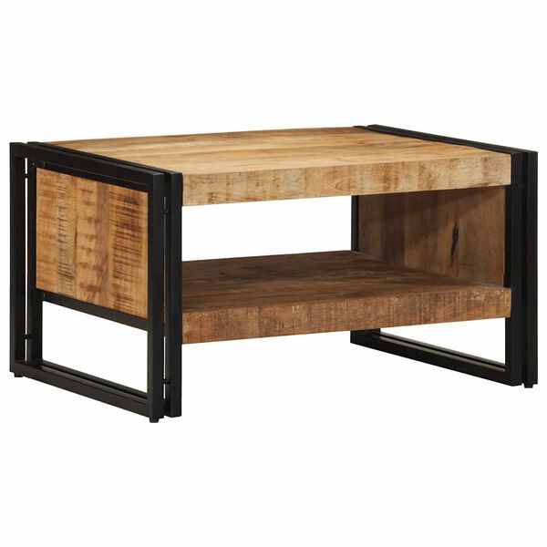 vidaXL Mesa de centro 70x50x38 cm madera maciza de mango