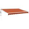 vidaXL Toldo retr&aacute;ctil autom&aacute;tico naranja y marr&oacute;n 3x2,5 m