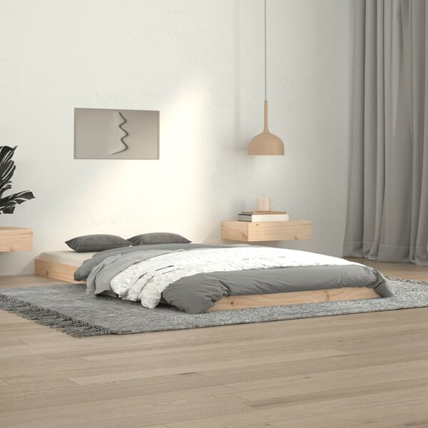 vidaXL Estructura de cama madera maciza de pino 100x200 cm