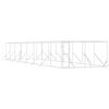 vidaXL Perrera de exterior acero galvanizado plateado 4x16x2 m
