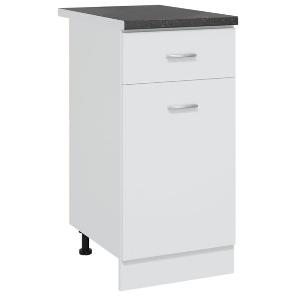 vidaXL Encimera de cocina madera ingenier&iacute;a negra textura de granito