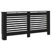 vidaXL Cubierta para radiador MDF negro 172x19x81,5 cm