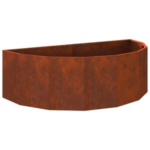 vidaXL Jardinera Oxidado 120 x 60 x 35 cm Acero autopatinable