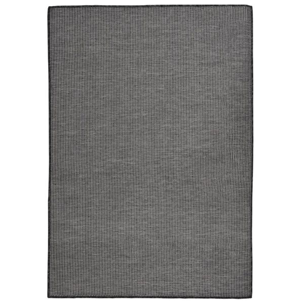 vidaXL Alfombra de exterior de tejido plano gris 160x230 cm