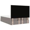 vidaXL Estructura de cama otomana colch&oacute;n tela gris pardo 140x190cm