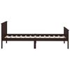 vidaXL Estructura cama sin colch&oacute;n madera pino marr&oacute;n oscuro 100x200cm