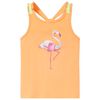 Camiseta de tirantes infantil naranja 104