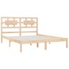 vidaXL Estructura de cama sin colchón madera de pino blanco 150x200 cm