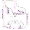 vidaXL Silla de oficina giratoria de terciopelo marr&oacute;n