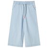 vidaXL Pantalones infantiles azul vaquero suave 116