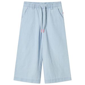 vidaXL Pantalones infantiles azul vaquero suave 116