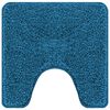 vidaXL Conjunto de alfombra de ba&ntilde;o antideslizante 3 pcs Azul PP