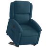vidaXL Sill&oacute;n reclinable elevable de terciopelo azul