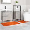 vidaXL Conjunto de alfombra de ba&ntilde;o antideslizante 2 pcs Naranja PP