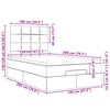 vidaXL Estructura de cama otomana colchones terciopelo rosa 120x200cm