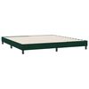 vidaXL Cama box spring sin colch&oacute;n terciopelo verde oscuro 180x220 cm