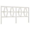 vidaXL Cabecero de cama madera maciza de pino blanco 186x4x100 cm