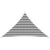 vidaXL Toldo Vela 2,5 x 2,5 x 3,5 m HDPE Triangular Antracita y Blanco