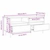 vidaXL Gabinete de TV con cajón Roble artesanal 100 x 34,5 x 44,5 cm