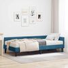 vidaXL Estructura de Cama Esquina con Colch&oacute;n 2 pcs Azul Terciopelo