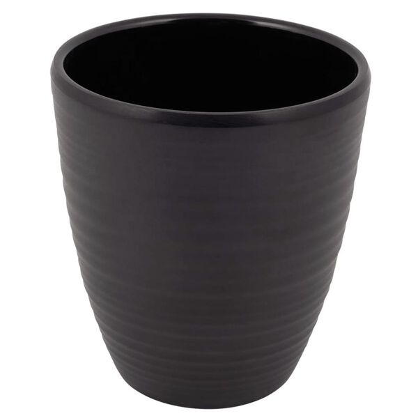 Bo-Camp Juego de vajilla de 16 piezas Orville melamina negro