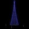vidaXL Árbol de Navidad LED Azul 138.5 x 138.5 x 399 cm Metal